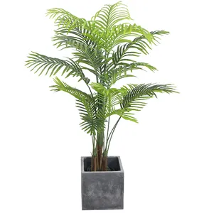 Palmier artificiel de petite taille, vente en gros, fausse plante, au toucher véritable, pour décoration de jardin, maison, livraison gratuite