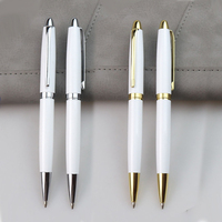 Stylo bille promotionnel en métal de haute qualité NMHHL-012 avec fonction rotative, logo personnalisé, recharge Parker, encre bleue/noire 0,7 mm