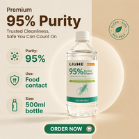 LUHE Alcool éthylique de qualité alimentaire en gros 96% Matières premières de maïs Parfum Haute concentration Déshydratant Antibactérien Hôpital