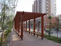 Pergola en bois couverture de pergola en bois, à bas prix, matériaux de rodage d'extérieur, mini maison carbonisée, montage facile, offre spéciale, 2020