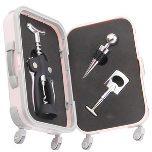 Wine Accessories <b>Set</b> Stainless Steel Corkscrew Opener Portable Mini Luggage <b>Box</b> Multi Functional Bar <b>Tools</b> - Product Image 2