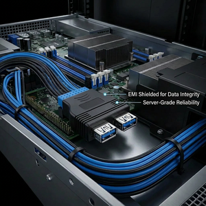 Adaptador de Placa Base Interna USB 3.0 de 20 Pines a Doble USB 3.0 Tipo A Hembra, Conector Blindado de Alta Velocidad de 5 Gbps - Product Image 3