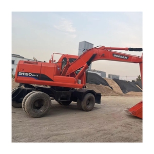 รถขุดล้อยางมือสอง Doosan DH150W-7 จากเกาหลี เครื่องจักรก่อสร้างขนาดเล็ก สภาพ 95% พร้อมมอเตอร์ปั๊มคุณภาพสูงสำหรับขาย - Product Image 1