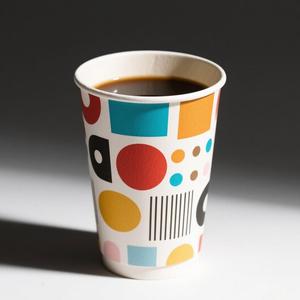 Vasos de café desechables personalizados de 12 oz, de papel corrugado ondulado, con barrera térmica, diseño de media manga, doble pared, para bebidas calientes, con acabado liso. - Product Image 3