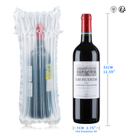 Sac gonflable à colonne d'air pour bouteille de vin, emballage de protection pour l'expédition, vente en gros directe d'usine