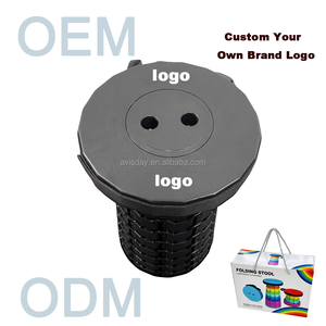 Taburete Plegable Retráctil Portátil, Taburete de Plástico Telescópico Extensible Negro Personalizado para Niños <span class=keywords><strong>y</strong></span> Adultos - Product Image 2