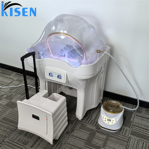KISEN Évier portable pour shampoing, station de lavage de cheveux durable avec deux réservoirs d'eau pour salon de beauté, thérapie capillaire, SPA capillaire - Product Image 3