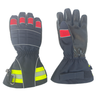EN 659 Équipement de lutte contre les incendies Gants de pompier structuraux avec Nomex Kevlar ignifugé Gants de sécurité enduits de silicone à la paume