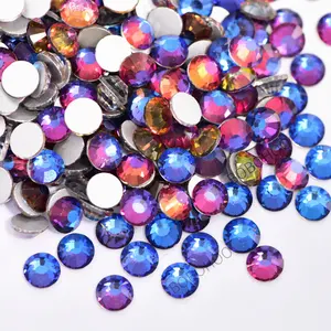 BOBOHOO Wholesale Crystal Glass Rhinestones Flatback Non Hotfix Rhinestone For Nail Art Decorations