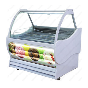 Vitrines réfrigérées <span class=keywords><strong>pour</strong></span> glaces Green Health, 10 plateaux, petite taille, température unique, <span class=keywords><strong>vitrine</strong></span> à gelato - Product Image 4