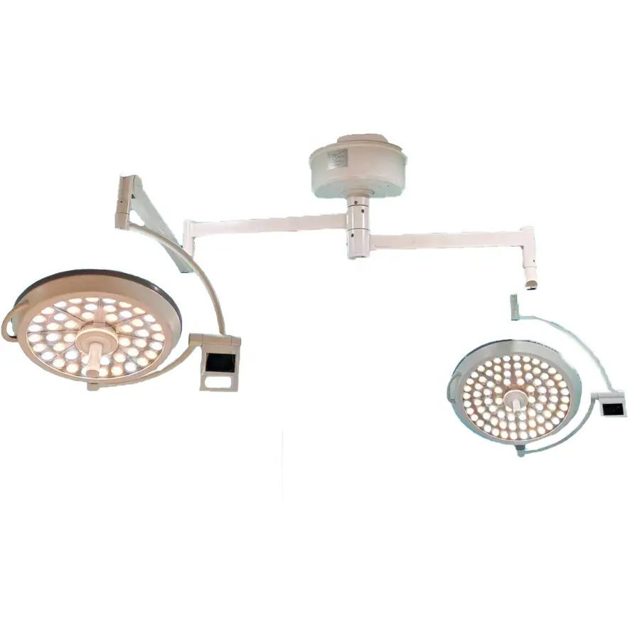 LED700500 écran tactile Type de plafond Éclairage d'opération Double tête 700 700 Pétale 5 + 5 Led Lampe d'opération sans ombre