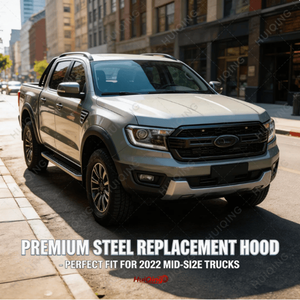 ชุดแต่งตัวถังรถยนต์คุณภาพสูง ฝากระโปรงเหล็กทดแทน แบบไทย สำหรับ FORD Ranger <span class=keywords><strong>Wildtrack</strong></span> 2022 - Product Image 2