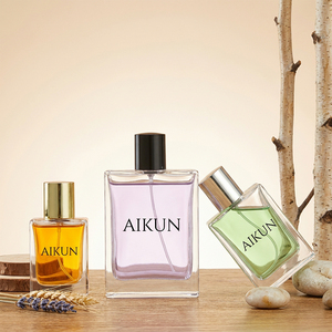 Aikun Small Batch <b>Gift</b> Shop Supply Orders 30 ml 50 ml 100 ml Rectangular Glass Perfume Set With Water Transfer Logo Color <b>Box</b> - Product Image 3