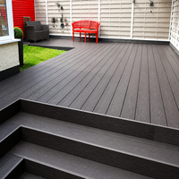 Plancher de terrasse en WPC, terrasse en WPC massif, terrasse en composite bois-plastique, revêtement de sol extérieur en relief 3D pour usages multiples
