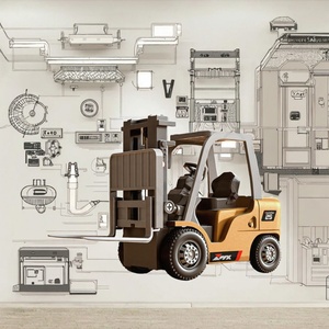 Mini Modelo RC de Aleación 1:64, Carretilla Elevadora Eléctrica de Juguete con Control Remoto 2.4G, Camión de Ingeniería, Regalo para Adultos, Escritorio SJY-Z675 - Product Image 3