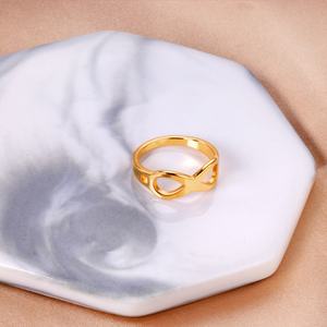 Bague en acier inoxydable plaqué or, dernières tendances, prix des bagues en or, bague en moissanite, bijoux fins - Product Image 6