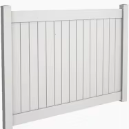 Panneaux de clôture en vinyle personnalisés en usine, clôture de jardin résidentielle durable, imperméable, résistante au vent, clôture en PVC pour l'intimité - Product Image 1