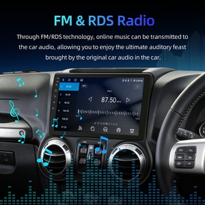 Rhythm 10" Android Car GPS IPS Touchscreen Carplay Android <b>Auto</b> BT WiFi FM Radio Multimedia Stereo for JK Wrangler 2015-2017 - Product Image 3
