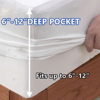 Nouveau design personnalisé hôtel épaissi doux respirant couvre-matelas 100% polyester drap-housse
