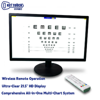 Moniteur d'acuité visuelle numérique LCD, instruments optiques, application/télécommande, équipement d'optométrie multifonctionnel pour test oculaire