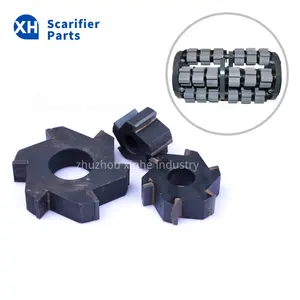 6 Edges Carbide Tipped Scarifiers Milling Cutters, Miller/ Concrete Planers Accessories