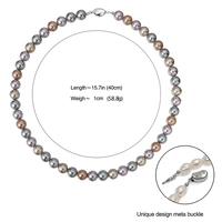 Offre Spéciale Design Original de haute qualité Curry foncé couleur mélangée collier de perles pour les femmes cadeau bijoux personnalisés