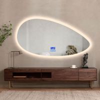 Luminaire LED Suspendu Tendance Anti-Explosion Étanche en Alliage d'Aluminium Argenté Grand Format pour Salon, Salle de Bain, Hôtel, Appartement