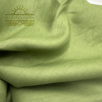 RIGU Textiles Stock chaud fil teint doux organique lavé 100% tissu de lin pour vêtements