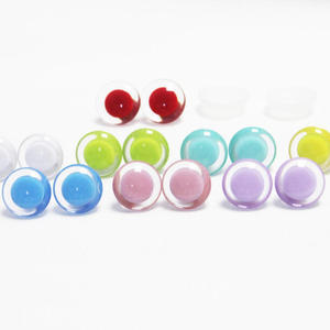 Ojos de Seguridad de Plástico Transparente con Pupilas de Colores Cristalinos para Crochet - Product Image 1