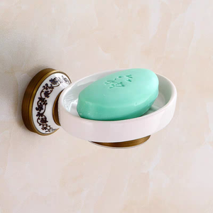 Set aksesori kamar mandi Toilet Hotel terpasang di dinding keramik kuningan padat antik kualitas tinggi untuk perangkat keras mandi mewah - Product Image 5