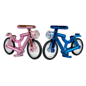 Accesorios de Bloques de Construcción para Bicicletas Electrochapados, Conjuntos de Bloques de Construcción para Bicicletas Compatibles con Mini Figuras de Acción, Juguetes de Plástico Personalizados - Product Image 4