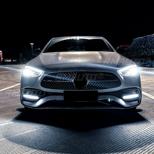 Front Bumper Side <b>Splitter</b> Cover Air Vent Daytime Running Light Lamp Fit for Mercedes-Benz C-Class W206 C200 C300 C43 AMG 2022+ - Product Image 4