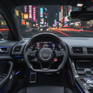 <span class=keywords><strong>Volant</strong></span> sport en fibre de carbone avec palettes de changement de vitesse pour modèles <span class=keywords><strong>Audi</strong></span> R8 RS <span class=keywords><strong>A3</strong></span> A4 A5 A6 TT - Product Image 5