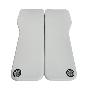 Juego de cojines para asiento de coche Saisila, 2 uds., soporte lumbar de espuma de firmeza media, material de Pvc de un solo color para conductor y pasajero - Product Image 1