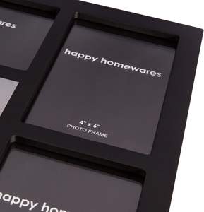 Marco <span class=keywords><strong>de</strong></span> Fotos Moderno Negro <span class=keywords><strong>con</strong></span> Múltiples Fotos y <span class=keywords><strong>Frases</strong></span> Familiares, <span class=keywords><strong>con</strong></span> la Frase 'Cosecha Cada Recuerdo' - Product Image 2