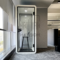 Cabine téléphonique insonorisée moderne pour une personne, 1 siège, cabine téléphonique de bureau à vendre