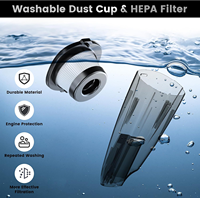 Aspirateur de voiture sans fil portable DC12V 8000Pa pour le nettoyage de voiture, humide et sec