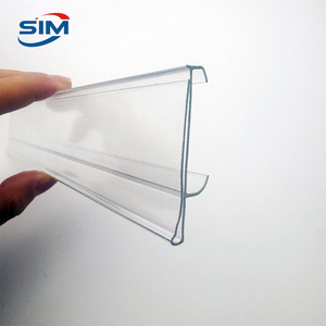 Siêu thị bán lẻ PVC Acrylic nhãn tag dính dữ liệu dải giá chủ kệ cho kho & cửa hàng kệ - Product Image 3