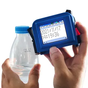 D & H Nieuwkomers Waterdichte Eco Solvent Batch Tij Draagbare Mini Inkjet Printer Handheld Met Cartridge