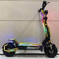 Scooter électrique tout-terrain 72V 10000W à double moteur, longue autonomie, batterie au lithium pliable, 200 kg, 60 Ah, pour trajets de courte distance
