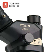 YCS 71 Ultra Trinocular Microscope Head 0.67X-45X Zoom for Phone Electronic Soldering Repair Microscope