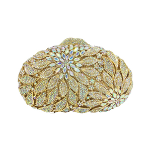Bolso de Noche con Forma de Uva y Pedrería para Mujer, Cartera de Mano Brillante con Cristales para Fiestas, Halloween, y Eventos Especiales - Product Image 3
