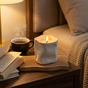 Vela Aromática LANJO en Frasco de Arcilla con Etiquetas Personalizadas, Hecha a Mano con Cera de Soya, Ecológica, No Tóxica, para Decoración del Hogar y Relajación - Product Image 4