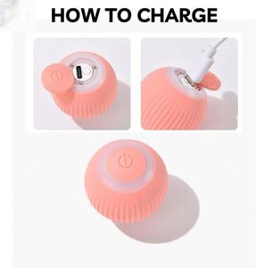 Automatic 360 Self-Rotating Rolling Ball With USB Rechargeable Pet Exercise Chase <b>Toy</b> Ball <b>Cat</b> Smart Rolling Balls <b>Toys</b> - Product Image 2