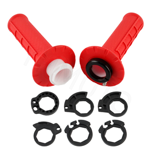 Pièces universelles pour motos <span class=keywords><strong>MX</strong></span> <span class=keywords><strong>2</strong></span> et 4 temps, poignées en caoutchouc 7/8" 22mm, type HALF WAFFLE <span class=keywords><strong>MX</strong></span> LOCK-ON, à clipser - Product Image 1
