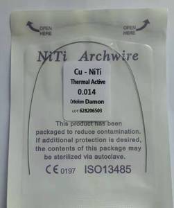 Filo per arco rivestito bianco di colore Nitinol ortodontico dentale - Product Image 3