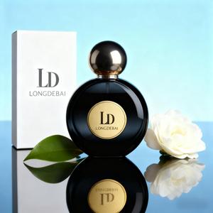 Nuevo Envase de Vidrio Redondo Personalizado para Perfume, 30ml 50ml 100ml, Botella de Vidrio Amarilla Vacía con Pulverizador y Caja de Empaque - Product Image 5