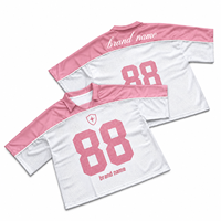 Maillots de football américain personnalisés en sublimation, style streetwear, coupe ample, rétro, en mesh, surdimensionnés