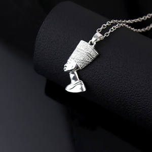 Africa Algeria <strong>Necklace</strong> for Women Chain Unisex Egyptian Queen Nefertiti Pharaoh <strong>Necklace</strong> Vintage Jewelry Gift - Product Image 6