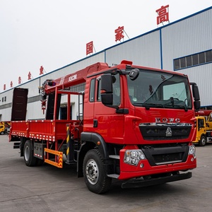 कारखाने की कीमत 3.2 टन 4 टन 6.3 टन ट्रक माउंटेड क्रेन हाइड्रोलिक टेलीस्कोपिक बूम जीब क्रेन - Product Image 3